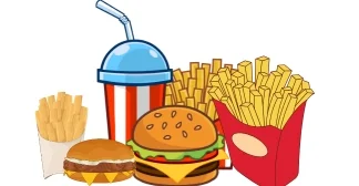 Cheese-Burger with Fries and Drink