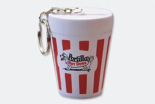 Portillo's Cup Keychain