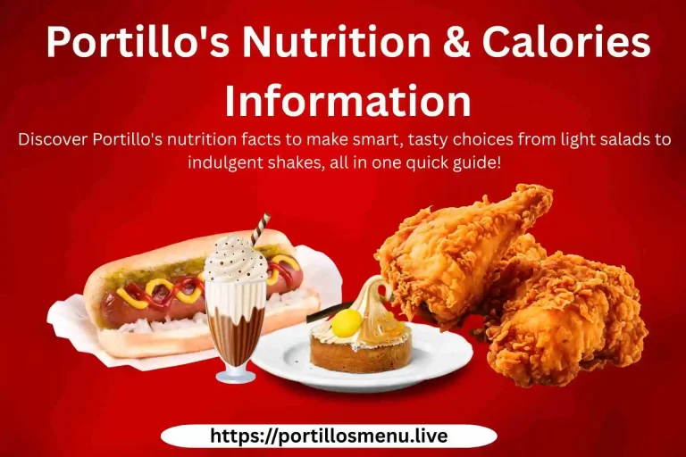 Portillo's Nutrition & Calories Information 2025