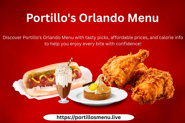 Latest Portillo's Orlando Menu Price & Calories